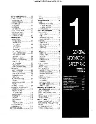 1992-2001 Johnson Evinrude 65hp -300hp outboard repair manual Preview image 3