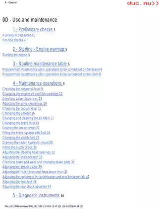 Ducati Superbike 848 Service Manual (2008) Preview image 4