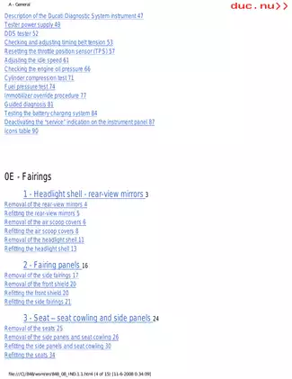 Ducati Superbike 848 Service Manual (2008) Preview image 5