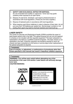 Ricoh Aficio MP3500, MP3500G, MP4500, MP4500G service manual Preview image 3