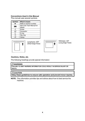 Ricoh Aficio MP3500, MP3500G, MP4500, MP4500G service manual Preview image 4