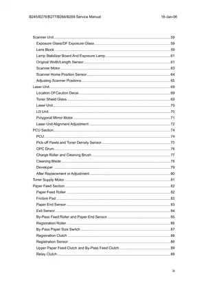 Ricoh B245/B276/B277/B268/B269 Service Manual - Complete Guide for Technicians Preview image 4