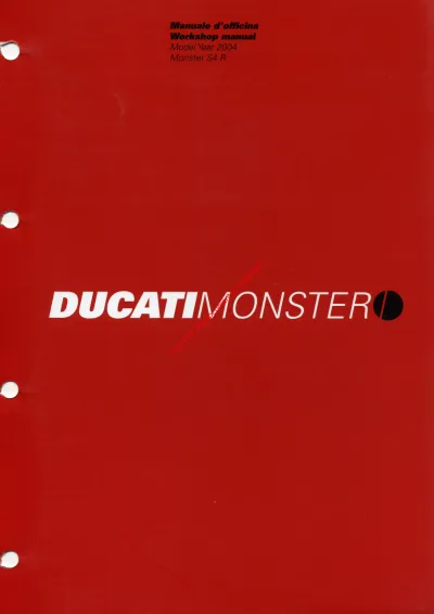 Preview: 2003–2007 Ducati Monster S4R Workshop Manual (P/N ED08-03)