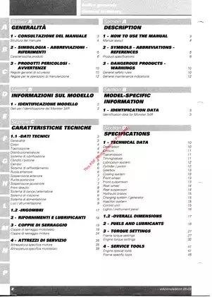 2003-2005 Ducati Monster S4 R workshop manual Preview image 3