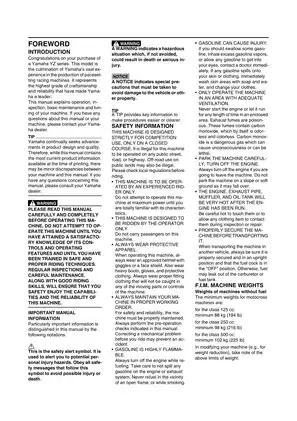 2009 Yamaha YZ450F owner´s service manual Preview image 3