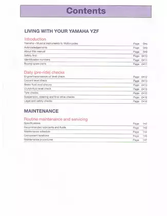 1993-1998 Yamaha YZF750R, YZF50SP, YZF1000 Thunderace service repair manual Preview image 3
