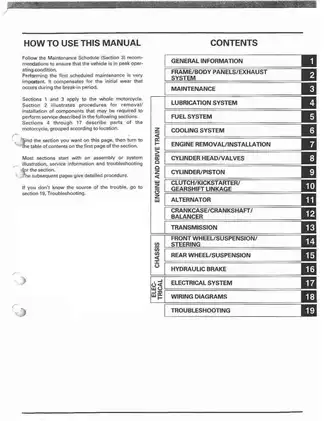 Honda Motorcycle Service Manual (2000-2007) - Comprehensive Repair Guide Preview image 2