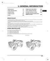 2000–2003 Honda TRX350 Rancher TM TE FM FE ATV Service Manual OEM – preview page 4