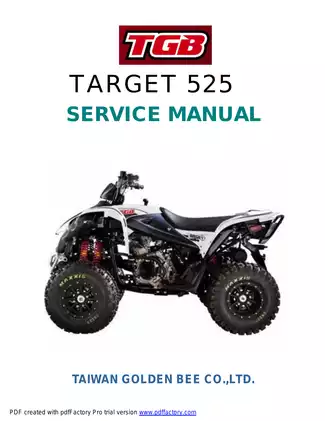 TGB 525 ATV Service Manual - Expert Repair and Maintenance Guide