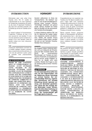 Yamaha YZ250F(P)/LC Owner’s Service Manual (2001 Edition) Preview image 5