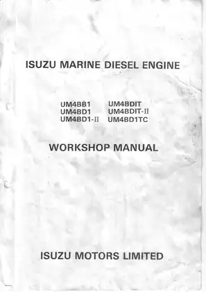 Isuzu Marine 4BB1, 4BD1, 4BD1-II, 4BDIT, BDIT-II, 4BD1TC diesel engine manual Preview image 2