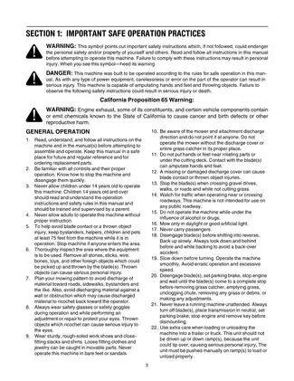 Cub Cadet LT1042, LT1045, LT1046, LT1050 1000 series lawn tractor operator´s manual Preview image 3