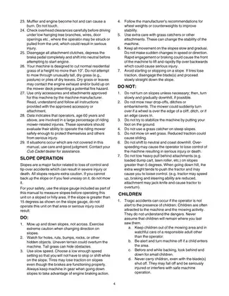 Cub Cadet LT1042, LT1045, LT1046, LT1050 1000 series lawn tractor operator´s manual Preview image 4