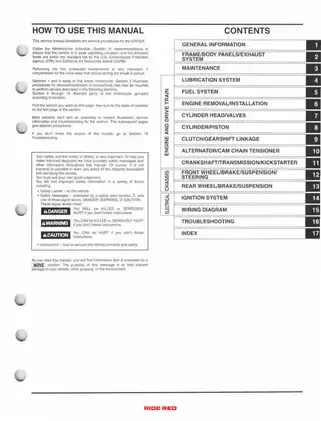Honda CRF50F 2004-2012 Service Manual and Repair Guide Preview image 3