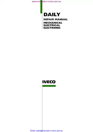 IVECO 8140 Daily Repair Manual - Comprehensive Mechanical & Electrical Guide