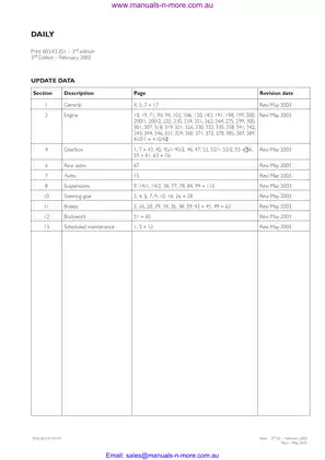 IVECO 8140 Daily Repair Manual - Comprehensive Mechanical & Electrical Guide Preview image 5
