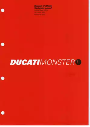 Ducati Monster 400 & 620 Workshop Manual (2004 Edition)