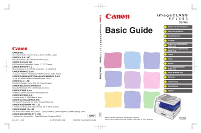 Preview: Canon imageCLASS MF6500 Series Service Manual (P/N FA7-8174 (020))