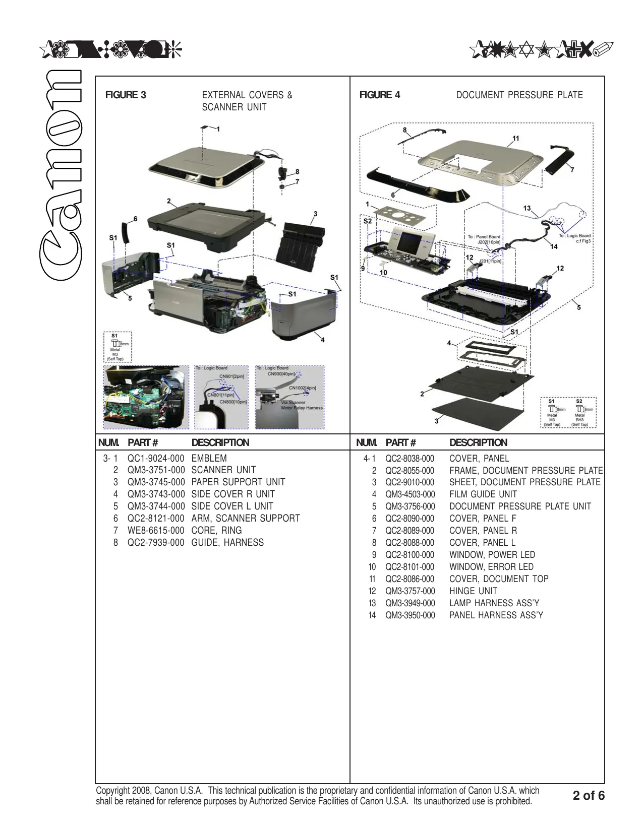 Canon Pixma MP980 multifunction inkjet printer service guide + parts catalog Preview image 3
