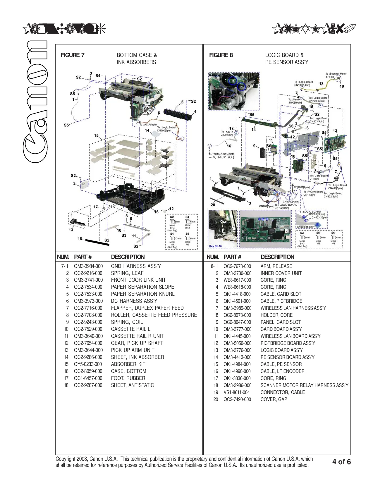 Canon Pixma MP980 multifunction inkjet printer service guide + parts catalog Preview image 5