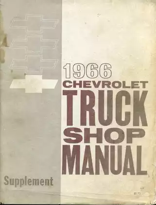 1960-1966 Chevrolet C, K, C/K truck shop manual
