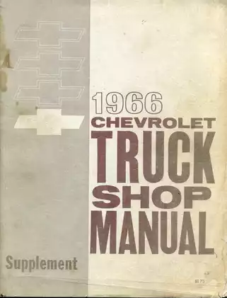 1966 Chevrolet Truck Shop Manual Supplement - Complete Service Guide