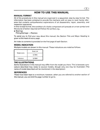 1996-2006 Yamaha Superjet SJ700, SJ700AU service manual Preview image 5