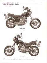 Suzuki GN400 Supplementary Service Manual (P/N SR-6600) – preview page 3