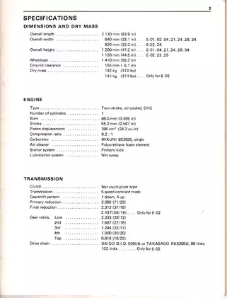 Suzuki GN400 Supplementary Service Manual - Expert Guidance for Maintenance & Repairs Preview image 4