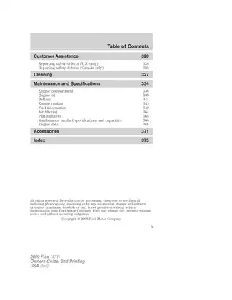 2009 Ford Flex repair manual Preview image 3