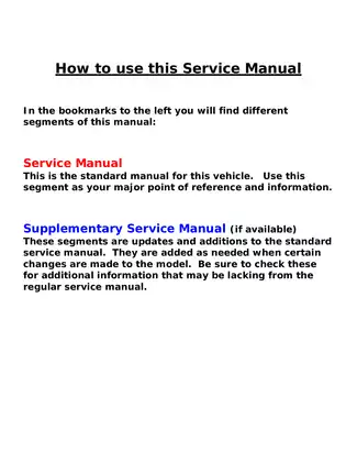 1992-2001 Yamaha Badger 80, YFM 80 ATV service manual Preview image 2