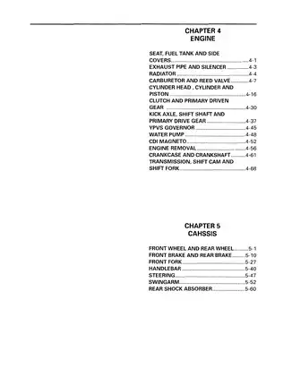 1997-2002 Yamaha YZ 250 service manual Preview image 4