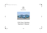 2002 Mercedes-Benz CLK 320, CLK 430, and CLK 55 AMG Cabriolet Operator's Manual (P/N 208 584 29 83) – preview page 1