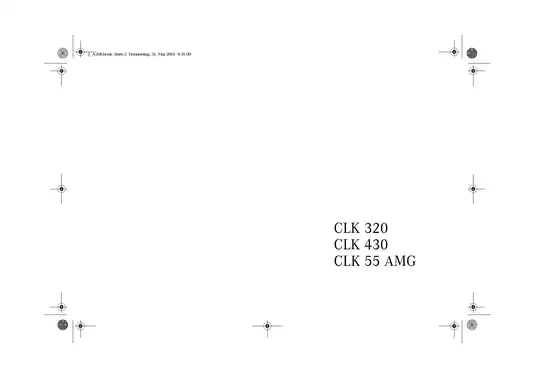 2002 Mercedes-Benz CLK320 Cabriolet owners manual Preview image 2