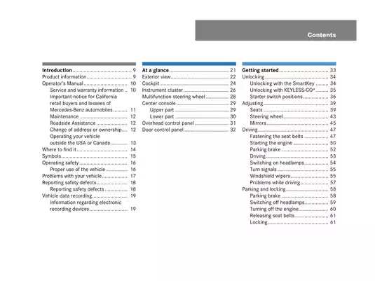 2007 Mercedes-Benz CLK550 Cabriolet owners manual Preview image 4