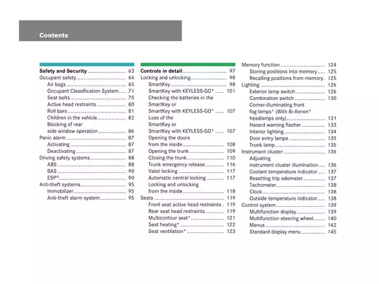 2007 Mercedes-Benz CLK550 Cabriolet owners manual Preview image 5