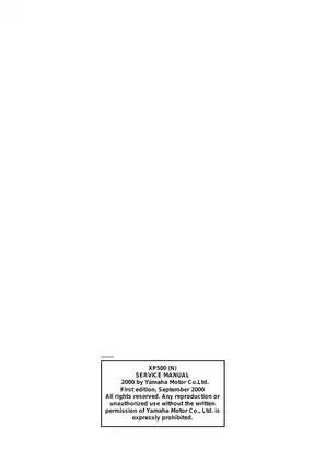 Yamaha XP500 (N) Service Manual - Complete Guide for Maintenance and Repair Preview image 3