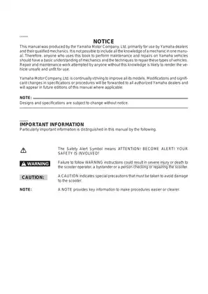Yamaha XP500 (N) Service Manual - Complete Guide for Maintenance and Repair Preview image 4