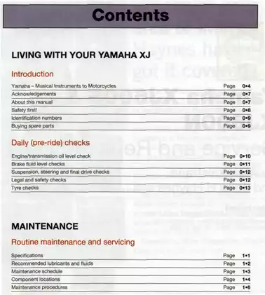 1992-1999 Yamaha XJ600S Diversion Seca II service & repair manual Preview image 3