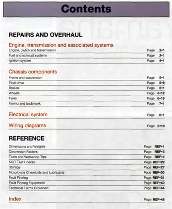 1992-1999 Yamaha XJ600S Diversion Seca II service & repair manual Preview image 4