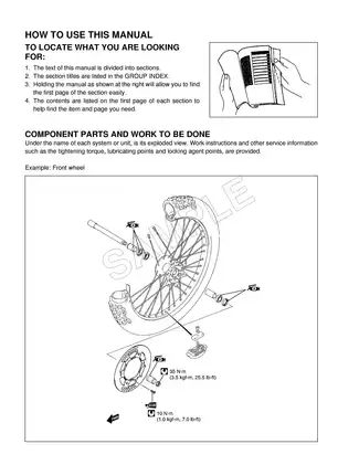 Comprehensive Owner's Service Manual for Suzuki RM250 Motorcycle Preview image 4