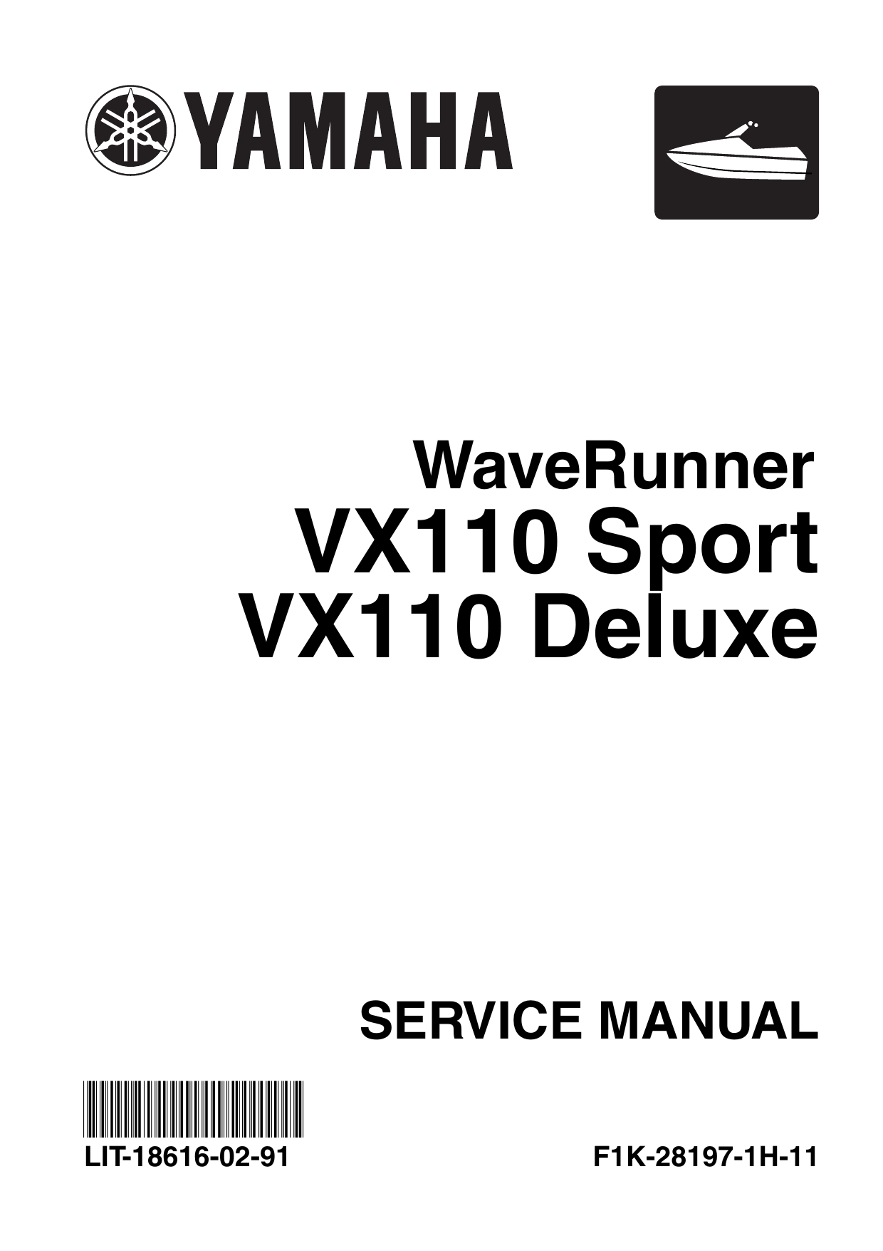 2005-2009 Yamaha VX110 Sport, VX110 Deluxe PWC service manual Preview image 6