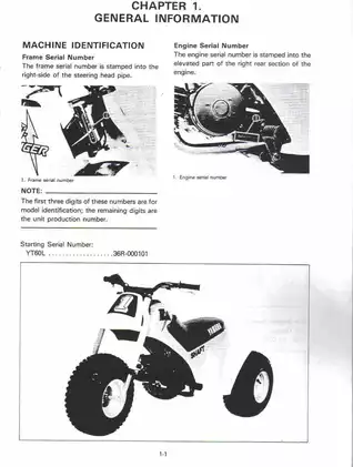 Yamaha YT 60L Complete Service Manual & Guide manual page 5 preview Yamaha Yamaha YT 60L Complete Service Manual & Guide manual preview page 5 - thumbnail