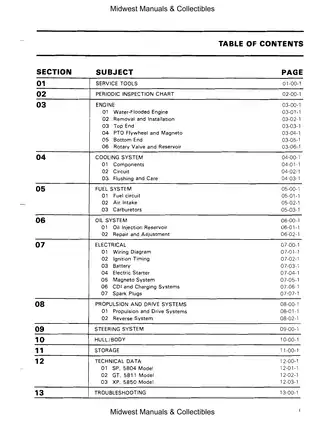 Bombardier SEA-DOO Watercraft Shop Manual - Models 5804, 5811, 5850 Preview image 4