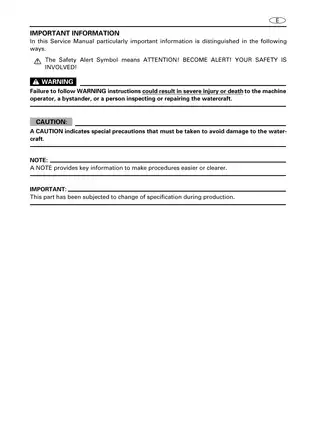 Comprehensive Yamaha GP800R Service Manual (1998-2000) Preview image 2