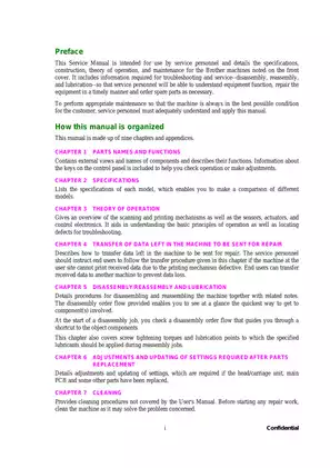 Brother Printer Service Manual for MFC215C, CFR215C, and MFC620CN Series Preview image 3