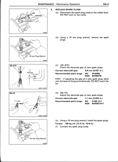 Preview: 1991 Toyota MR2 Service & Repair Manual (P/N RM179U1, RM179U2)
