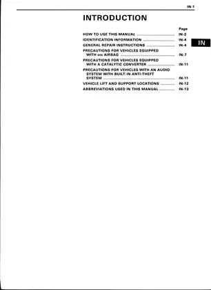 1991-1999 Toyota MR2, MKII service manual Preview image 3