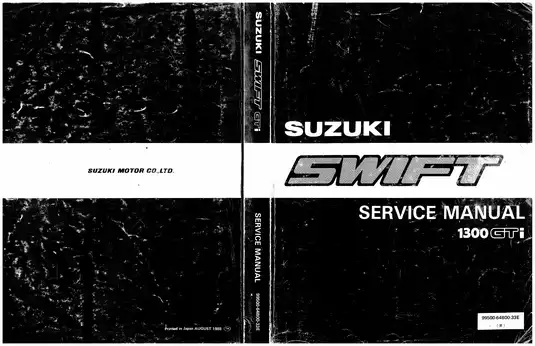 1989-2004 Suzuki Swift 1300 GTI service manual Preview image 1
