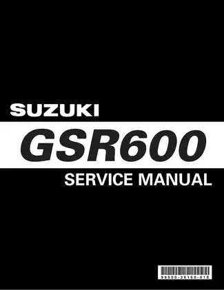 2006-2010 Suzuki GSR600 service manual Preview image 1